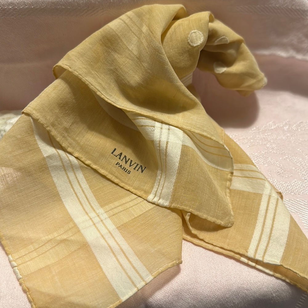 Beautiful  Lanvin Paris handkerchief